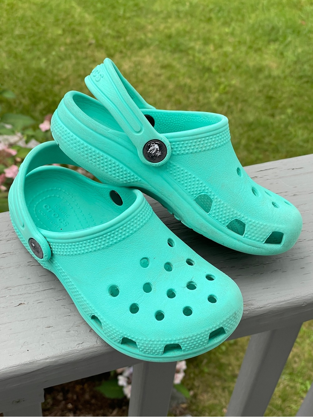 c12 crocs Kids' Classic Clog, turquoise